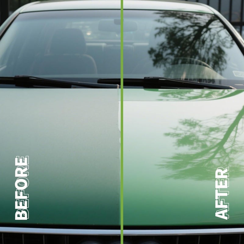 EKSPOLAN Graphene Spray Coating(16.9 Oz.) - UV Ceramic Coating for Cars -3-in-1Next Gen Car Wax Spray for Cars for Incredibly Slick, Glossy Finish- Waterless Wash & Wax (Green-500ml) - Image 2